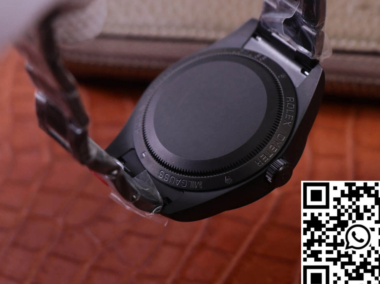 case Label Base Black LNT01HS-001 Design Replica Noir Rolex Milgauss watch Factory 116400 JB 0407